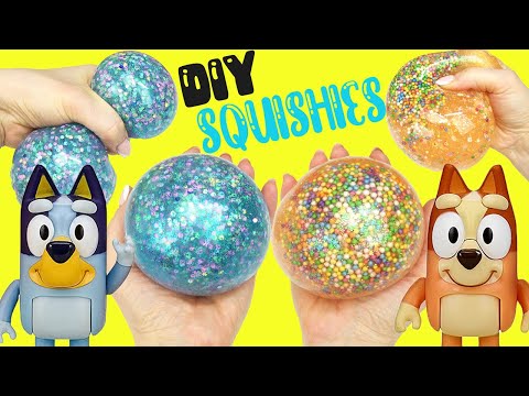 Bluey And Bingo DIY Squishies With Squishy Maker! Crafts For Kids ...