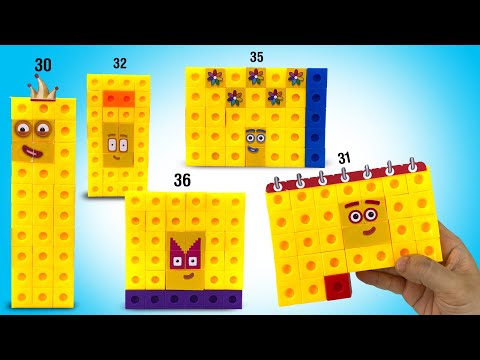 DIY Numberblocks 30's Snap Cubes Custom Set || Keiths Toy Box ...